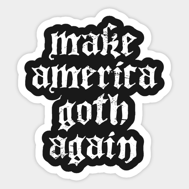 Funny American Goth Design Sticker by MeatMan